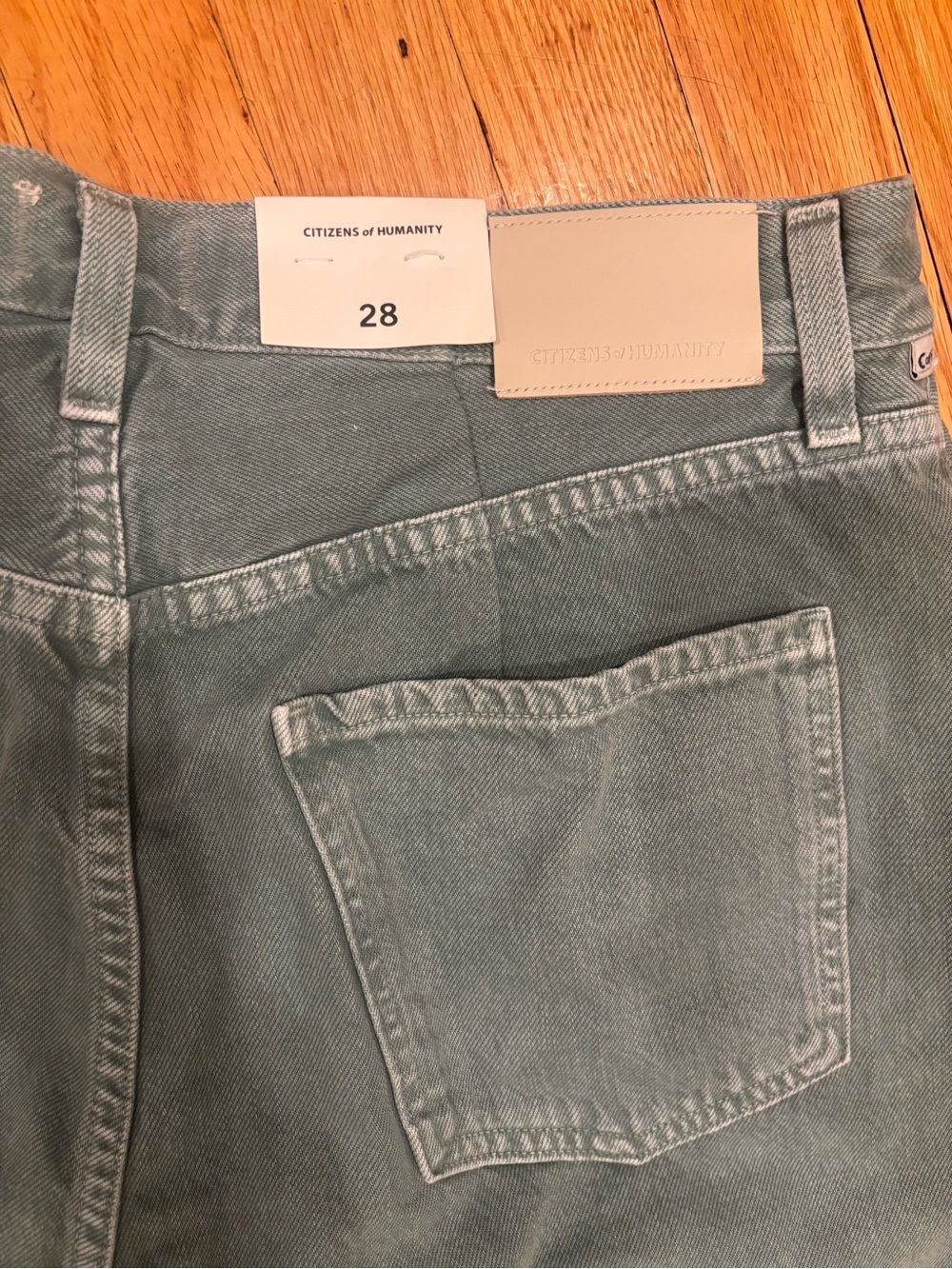 citizens of humanity horseshoe jean - nova / Sage Green; sz 28 ⭐️NWT⭐️ - Picture 8 of 10